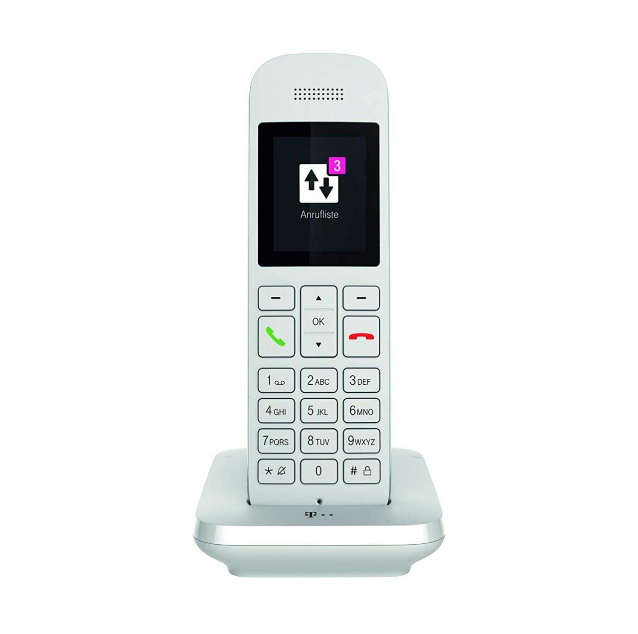 Telekom Sinus 12 con base bianco (telefono cordless)