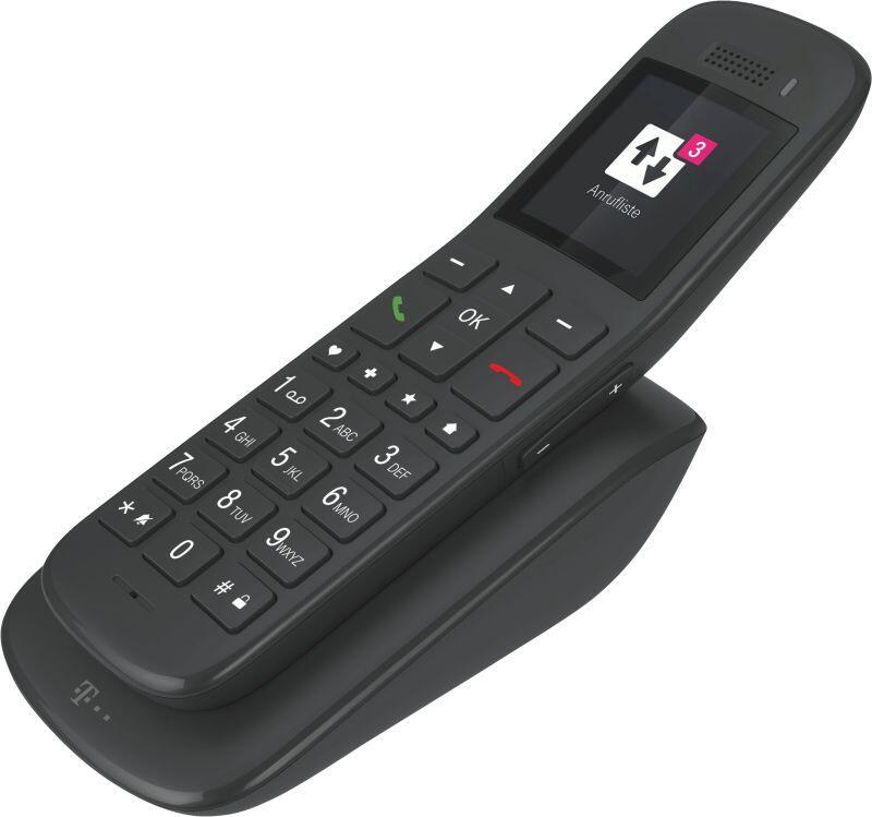 Telekom Sinus A32 Ebony, con base e spento