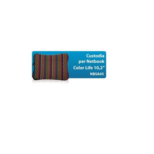 HANTOL CUSTODIA PER NETBOOK SLEEVE 102" EXTRA SOFT FANTASY COLOR NBSA05
