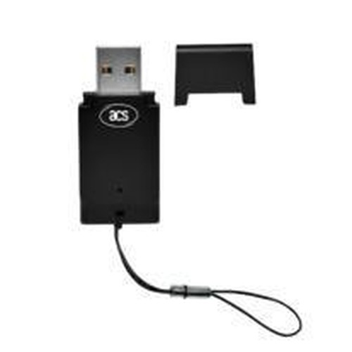 ACS ACR39T-A1 lettore di card readers Interno/esterno USB 2.0 Nero (ACR39T-A1 - Smart Card Reader - SIM-Sized - Warranty 12M)