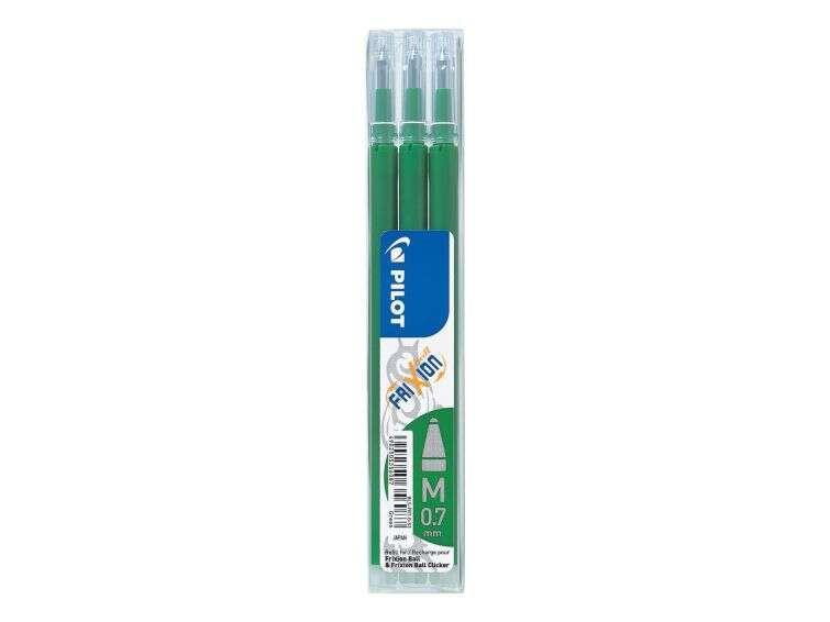 Sostituzione del gel pilota Eliminato da Frixion Ball / Frixion Click - Confezione da 3 unità - punta con sfera arrotondata 0