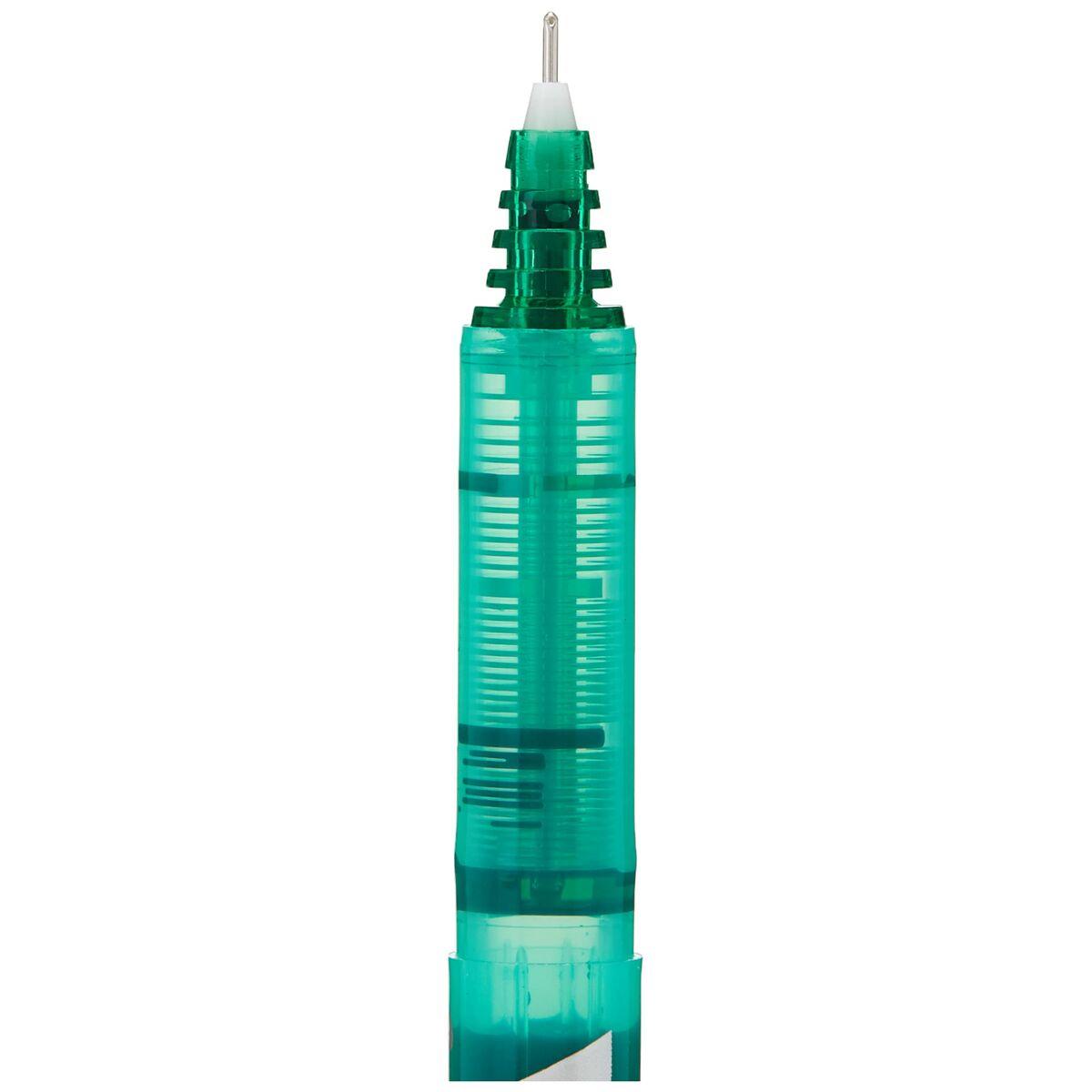Pilot V5 Hi-Tecpoint Liquid Ink Rollerball Pen 0.5mm Tip 0.3mm Line Green Pack 12 - 100101204