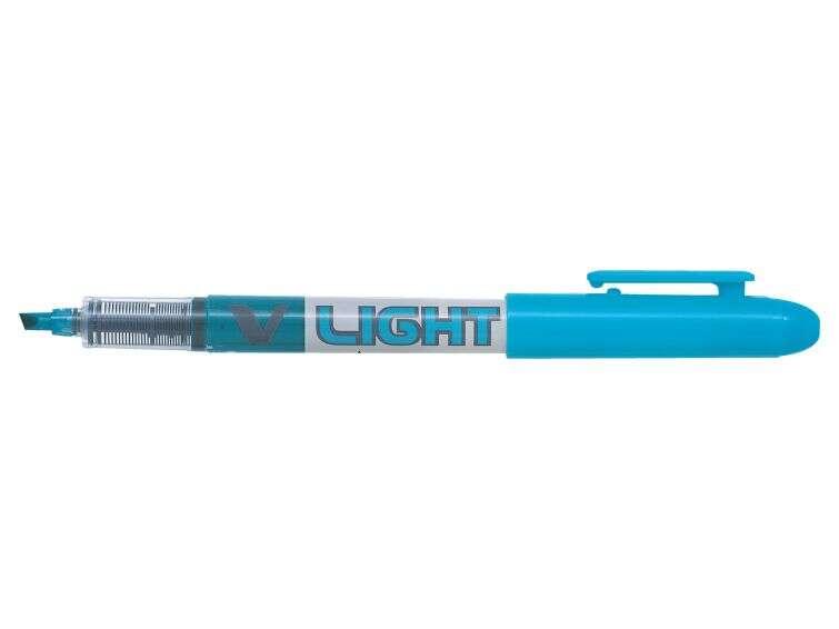 Pennarello pilota V -light - Punta di Bevelar 3.60mm - 3.30 mm Scate - Colore blu