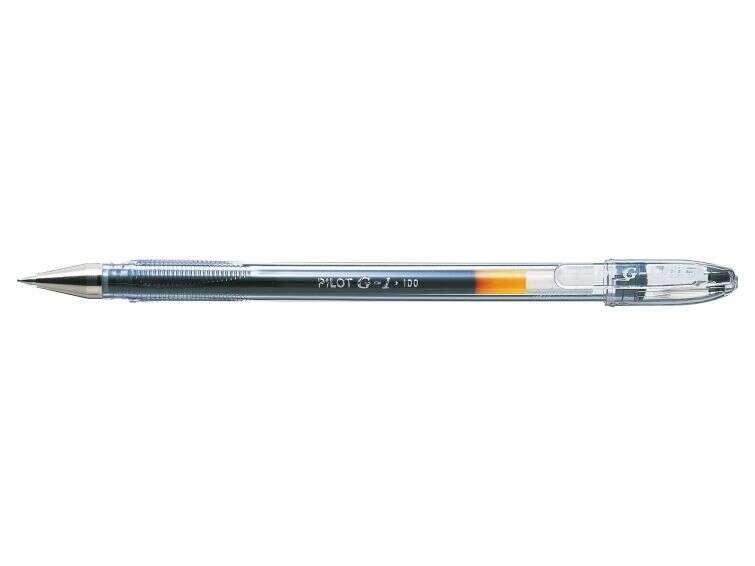 Gel pilota Boligraph G1 - ricaricabile - punta a sfera 05 mm - corsa 03 mm - corpo trasparente - colore nero