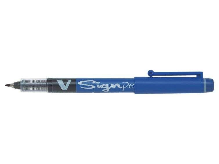 Pennarello Pilot V-Sign Punta Fine - Punta Fine 2 mm - Tratto 0,6 mm - Colore Blu