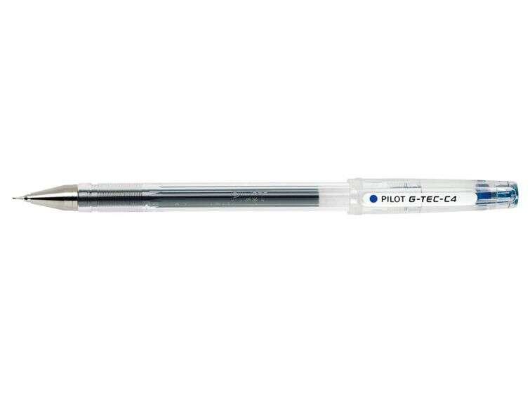 Penna gel Pilota g -tec c4 - extra fine - ricaricabile - punta sfera 04 mm - tratto 02 mm - colore blu - colore