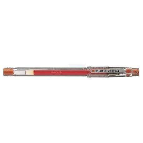 Gel G-Tec C4 Gel Pilot - Extra fine - rich-rich - punta a sfera 0.4 mm - colpo da 0.2 mm - colore arancione