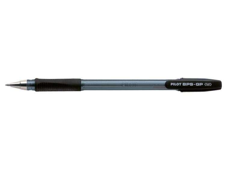 Penna a sfera Pilot BPS-GP - Ricaricabile - Punta media da 1 mm - Tratto 0,25 mm - Colore nero