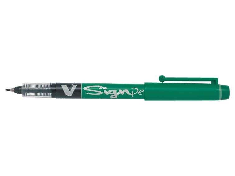 Pennarello Pilota punta fine V -sign penna - punta fine di 2 mm - 0,6 mm - colore verde