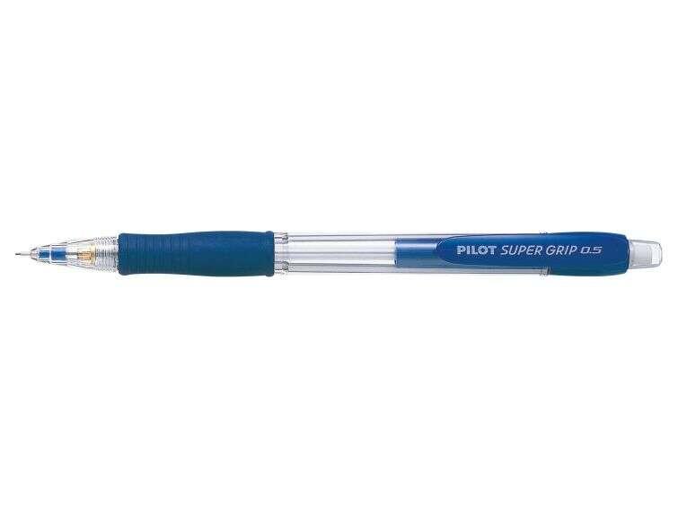 Portamine Pilot SuperGrip H185 - Corsa 0.5 mm - HB Mine - Corpo Blu