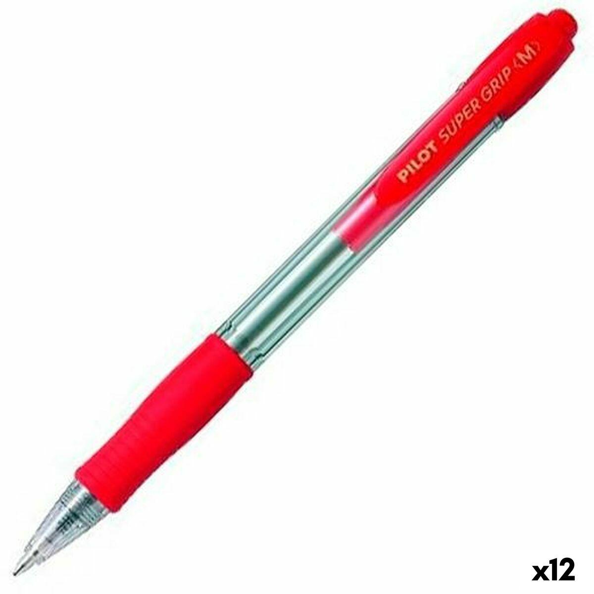 Kuglepen m/klik Super Grip 1,0 r?d
