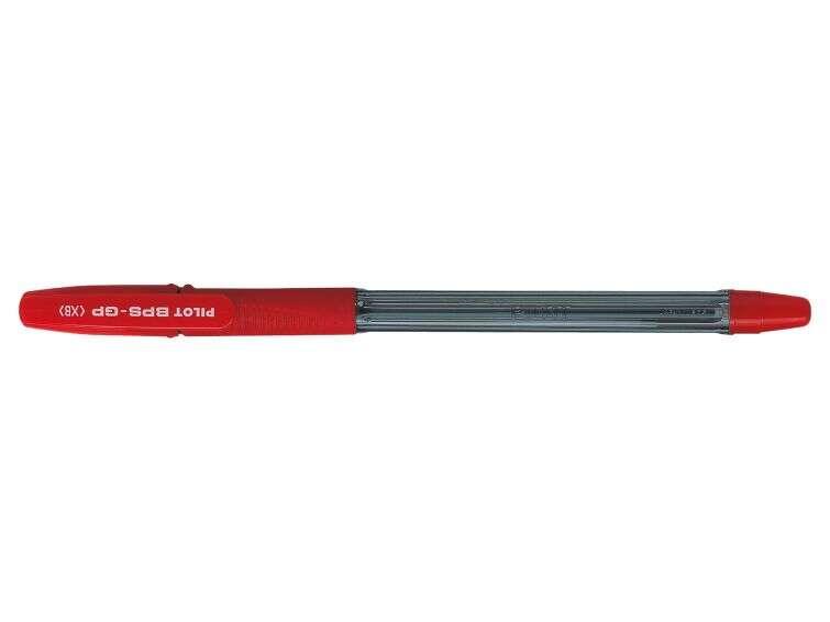 Penna sfera Pilot BPS-GP - Ricaricabile - Punta extra lunga da 160 mm - Corsa da 033 mm - Colore Rosso