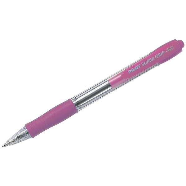 Penna supergrip retrattile Pilota di palla - punta tonda 1.0 mm - corsa 0.27 mm - inchiostro olio - impugnatura ergonomica - ro