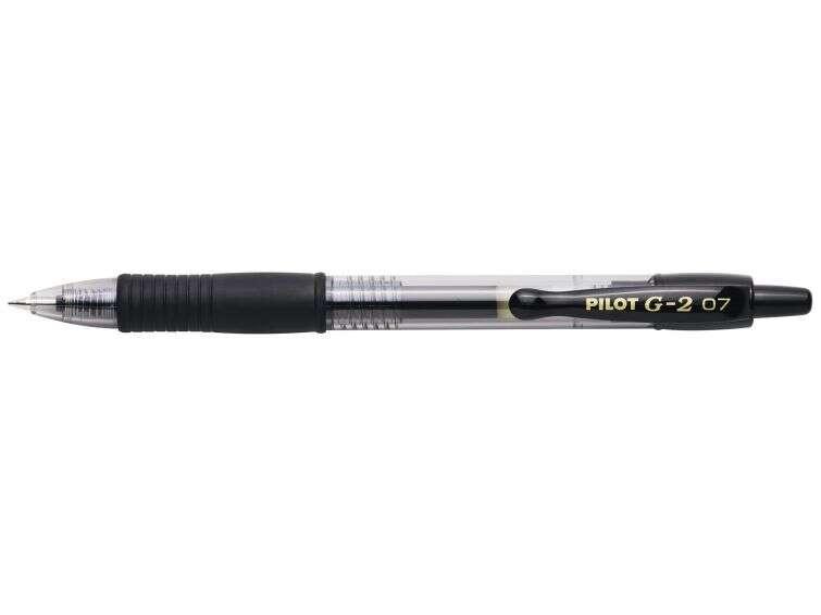 Penna gel roller retrattile Pilot G2 - Ricaricabile - Punta sferica rotonda da 07 mm - Corsa 032 mm - Impugnatura ergonomica -