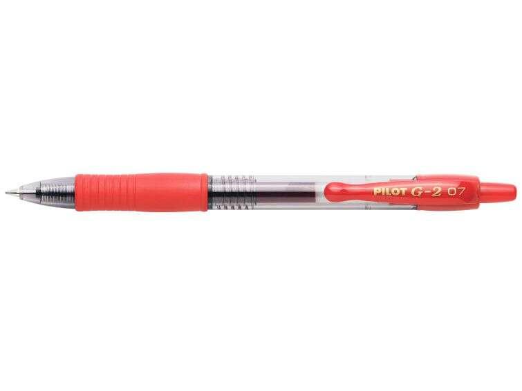 Penna gel roller retrattile Pilot G2 - Ricaricabile - Punta sferica rotonda da 07 mm - Corsa 032 mm - Impugnatura ergonomica -
