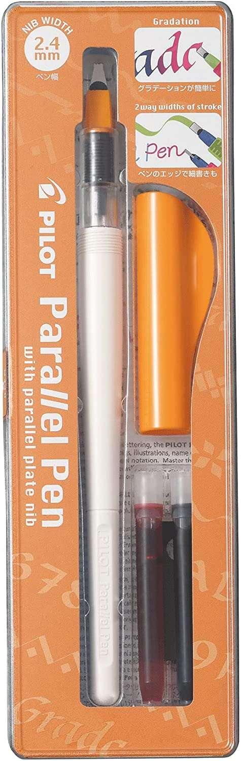 Penna stile parallelo della confezione pilot prugne - punta Acciaio - Scatta da 2.4 mm - 2 kit di lucidatura rich interna ed es