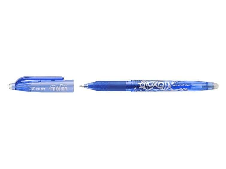 Penna gel cancellabile Pilot Frixion Ball - Punta sferica da 07 mm - Corsa 04 mm - Impugnatura ergonomica - Colore blu