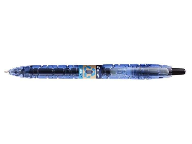 Pena a sfera retrattile Pilot B2P Gel BeGreen - Inchiostro gel - Punta 0.7 mm - Corsa 0.32 mm - 89.8% plastica riciclata - Rica