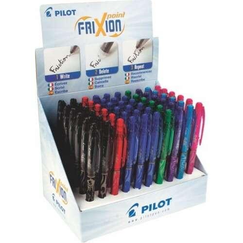 Pilota Frixion Point Espositore da 60 Penne Gel Cancellabili - punta fine 05 mm - corsa 025 mm - impugnatura ergonomica - ricar