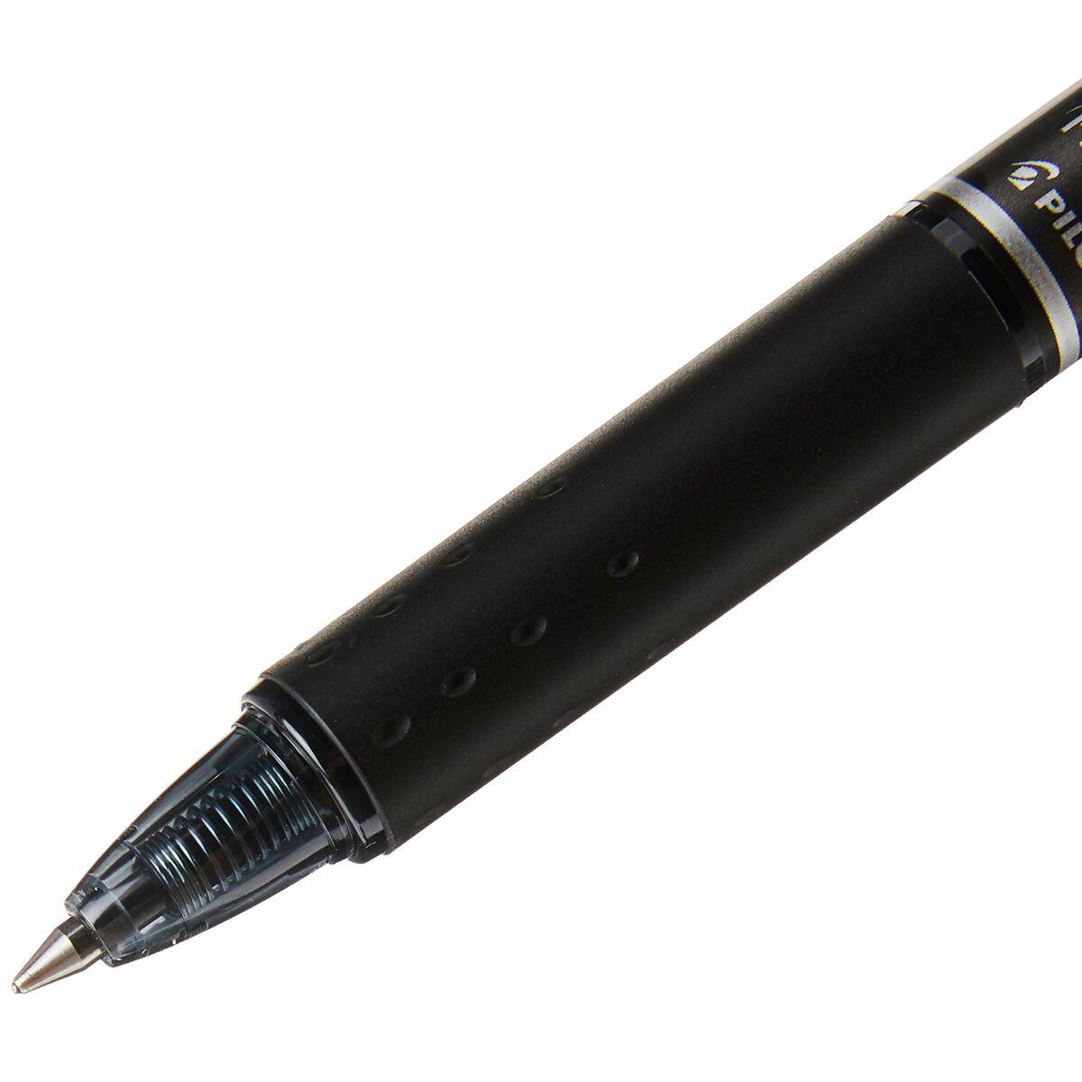 Pilot Frixion Clicker Nero Clip-on retractable ballpoint pen 12 pezzoi (Pilot FriXion Clicker Erasable Retractable Gel Rollerba