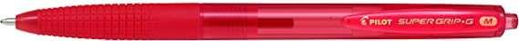Penna a sfera retrattile Pilot SuperGrip G - Punta tonda da 10 mm - Corsa da 04 mm - Incisione ad olio - Impugnatura ergonomica