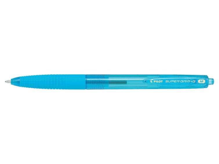 Pilota di sfera penna retrattile supergrip g - punta tonda 1.0 mm - corsa 0.4 mm - inchiostro olio - impugnatura ergonomica - c