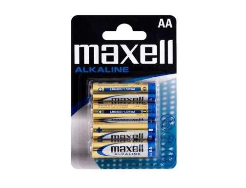Confezione Maxell da 4 batterie alcaline LR06 AA 15V