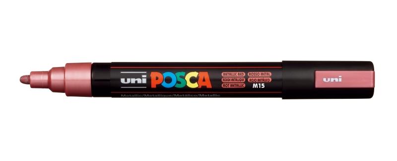 Uni Posca Marcatore di pittura a base d'acqua - PC-5M Rosso metallizzato 18-25 mm