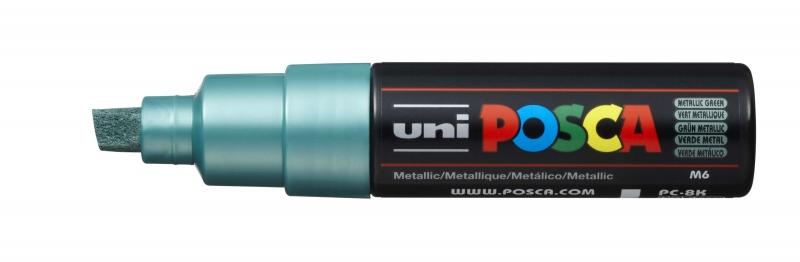 Uni Posca Marcatore di vernice a base d'acqua - PC-8K Verde metallizzato 8,0 mm