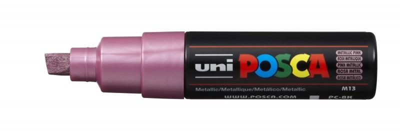 Uni Posca Marcatore a base d'acqua per pittura - PC-8K Rosa metallizzato 80 mm