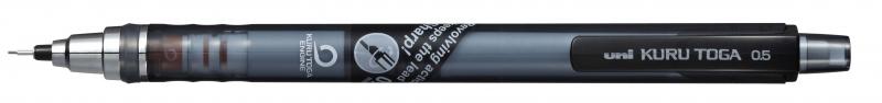 Uni -ball Kuru Toga M5-450T Portamine - Larghezza sconosciuta da 0,5 mm - Sistema di miniera rotante - Elimina in gomma nera -