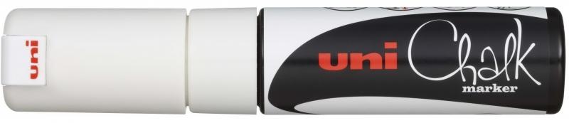 Uni Chalk - Marcatore di gesso liquido PWE-8K bianco 80mm