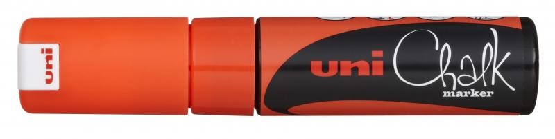 Uni Chalk Marcatore a gesso liquido -PWE-8K Arancione 80mm Caratteristiche -Marcatore a gesso liquido con cancellatura a umido
