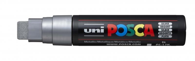 Uni Posca Marcatore a Base di Acqua per Pittura - PC-17K Argento 15,0 mm