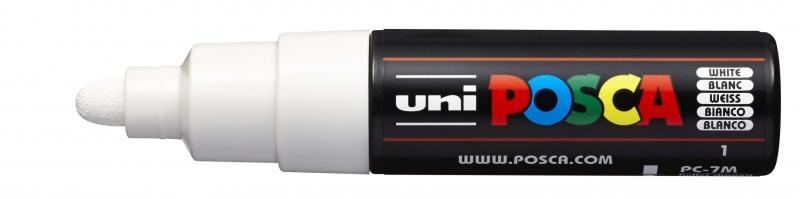 Uni Posca Marcatore di Pittura a Base d'Acqua - PC-7M Bianco 45-55mm