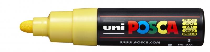 Uni Posca Marcatore per Pittura a Base di Acqua - PC-7M Giallo 45-55 mm