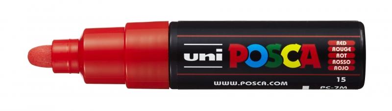 Uni Posca Marcatore per Pittura a Base di Acqua - Rosso PC-7M 45-55mm
