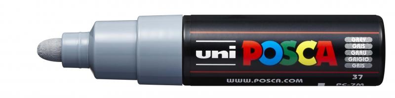 Uni Posca - Marcatore di vernice a base d'acqua - PC-7M Grigio 4,5-5,5mm