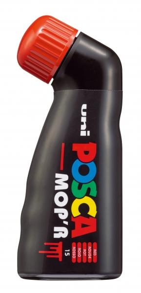 Uni Posca - Marcatore per pittura a base d'acqua -PCM-22 Rosso 3,0-19,0mm - Punta arrotondata in gommapiuma, larghezza tratto 3