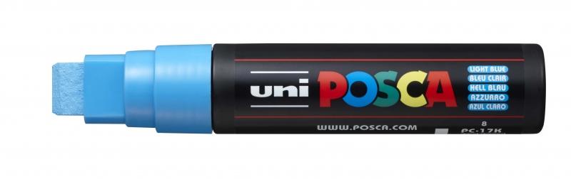 Uni Posca Marcatore per Pittura a Base di Acqua - PC-17K Blu Chiaro 150 mm