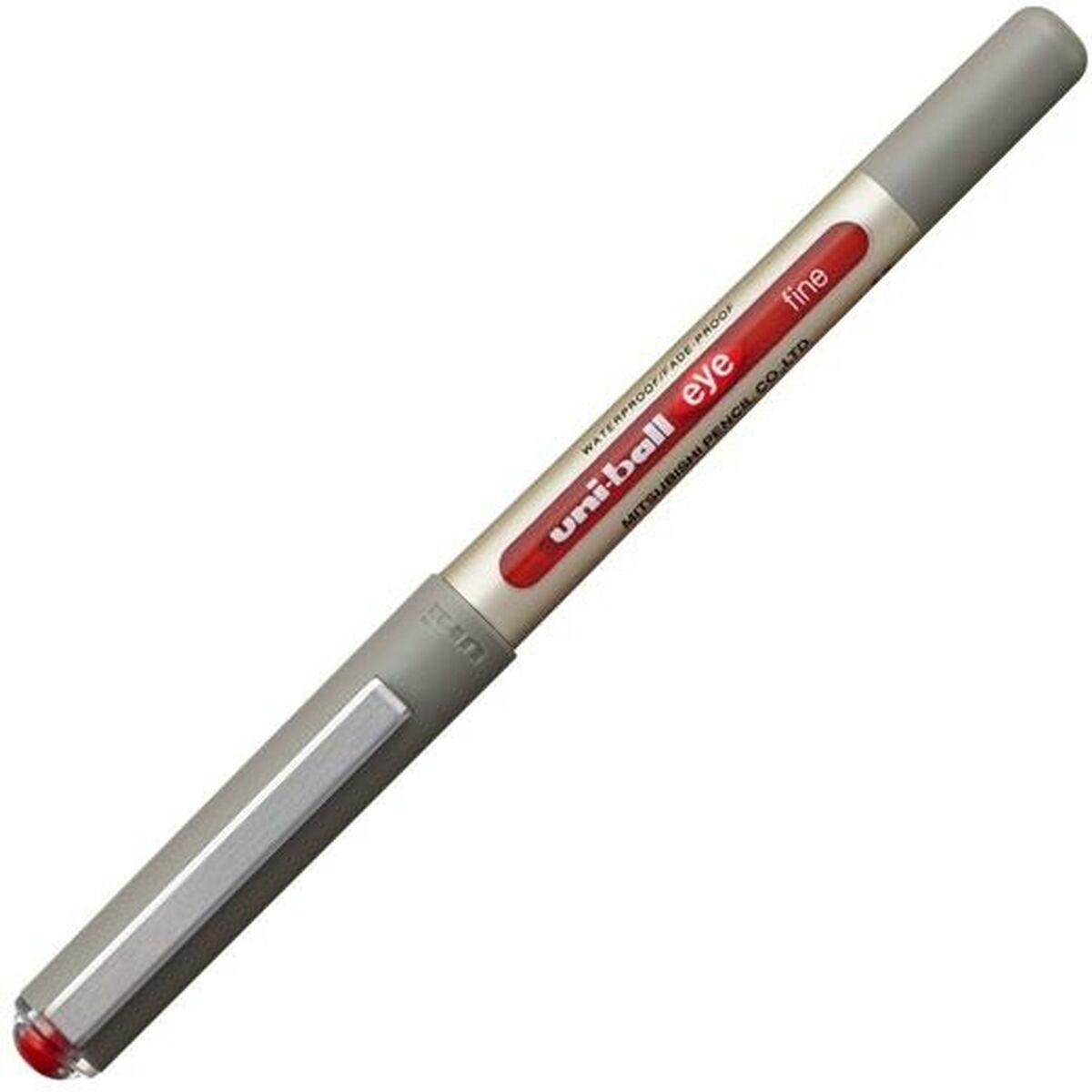 Penna a inchiostro liquido Uni-Ball Rollerball Eye Fine UB-157 Rosso 07 mm (12 Pezzi)