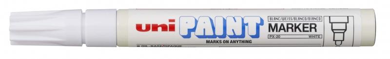 Uni Paint Marker Marcatore di vernice -PX-20 (L) Bianco 22-28mm