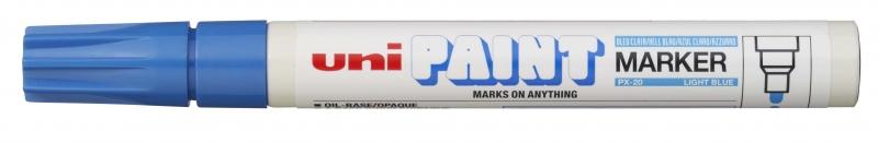 Uni Paint Marker - Marcatore per vernice PX-20 (L) Blu Chiaro 22-28 mm
