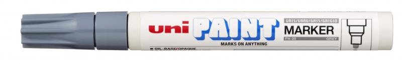 Uni Paint Marker - Marcatore per vernice - PX-20 (L) Grigio 2,2-2,8 mm