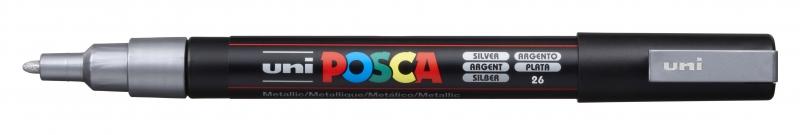 Uni Posca Marcatore a base d'acqua per pittura - PC-3M Argento 0,9-1,3 mm