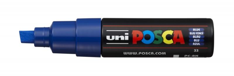 Uni Posca Marcatore di vernice a base d'acqua - PC-8K Blu 80 mm