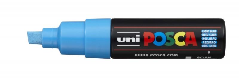 Uni Posca Marcatore a Base d'Acqua - PC-8K Blu Chiaro 8,0 mm