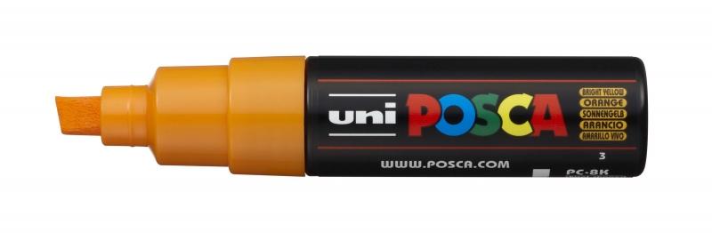 Uni Posca Marcatore a base d'acqua per pittura - PC-8K Arancione medio 8,0 mm
