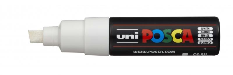 Uni Posca Marcatore di Vernice a Base di Acqua - PC-8K Bianco 80 mm