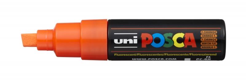 Uni Posca Marcatore a Base d'Acqua per Dipingere - PC-8K Arancione Fluo 8,0mm